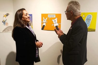 "Kuklalar-Kukla Tiyatrosu" Uluslararası Karikatür Sergisi Nilüfer'de ziyarete açıldı