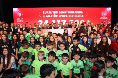 Bursa'nın şampiyonlarına ve amatör spora büyük destek