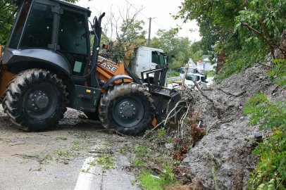 Osmangazi Belediyesi’nden Doğancı yolunda heyelan müdahalesi