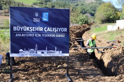 Bursa Büyükşehir'den Yenişehirli çiftçiye can suyu