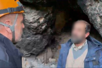 Uludağ’da mağaraya sığınan yaşlı adamı şehre dönmeye ikna edemediler