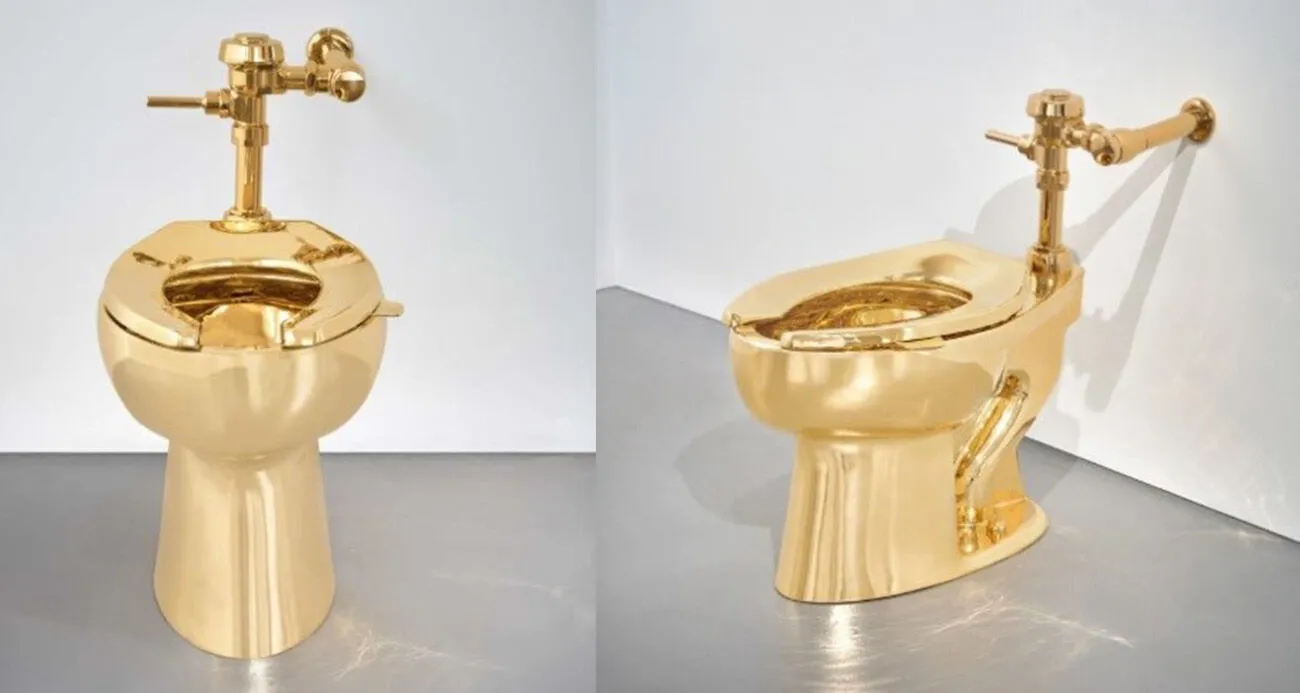 ABD’de 18 ayar altın tuvalet 12.1 milyon dolara satıldı