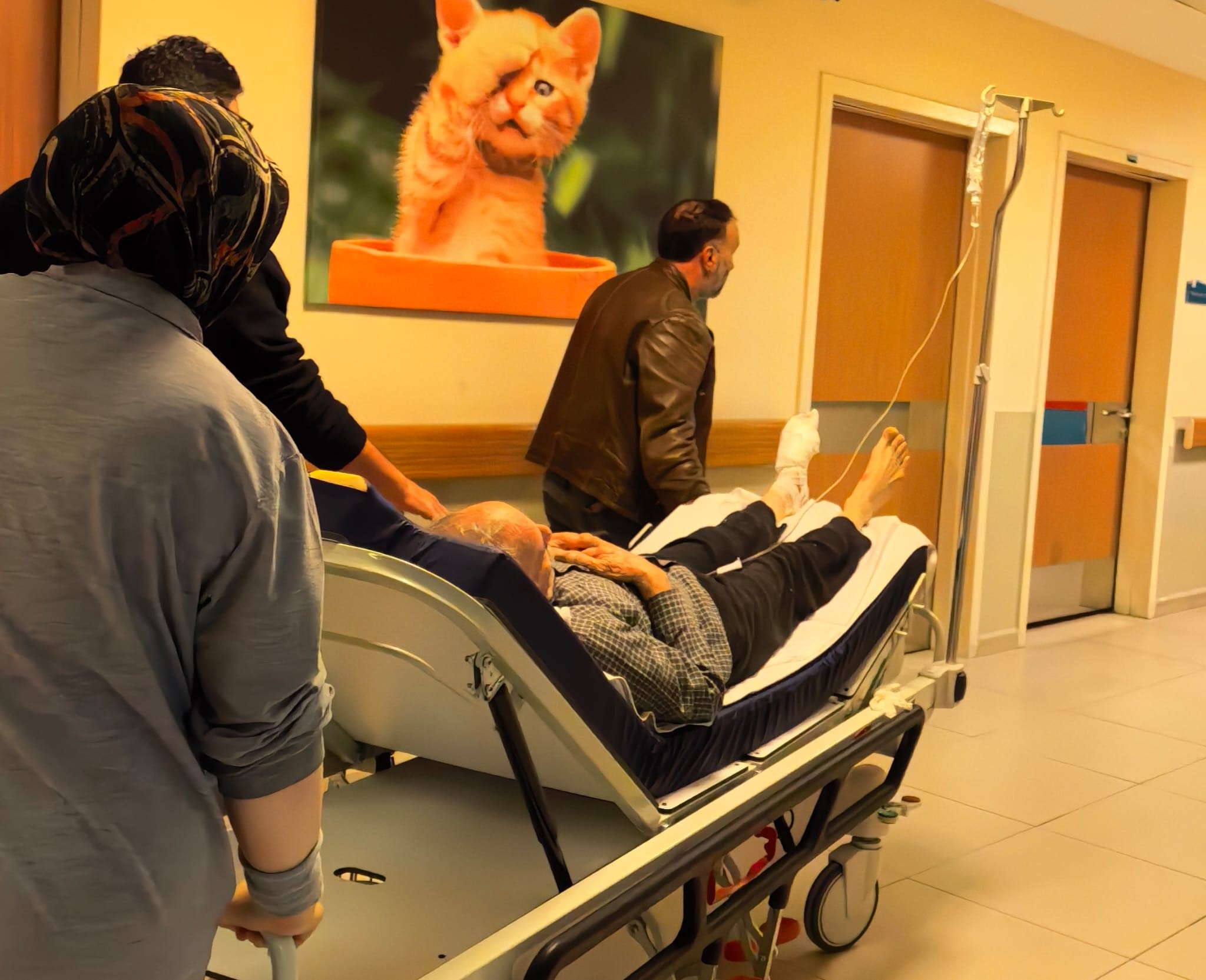 İnegöl’de odun kesmek isteyen yaşlı adam kendini yaraladı