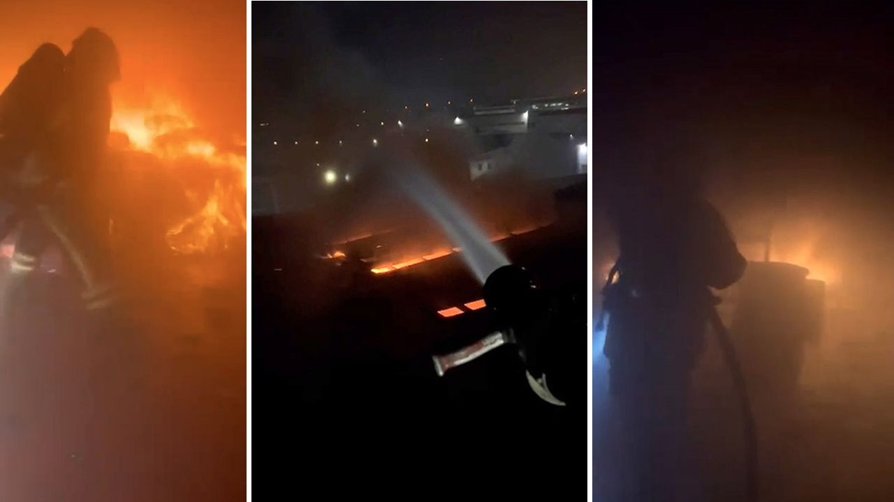 Bursa’da kuruyemiş fabrikasında korkutan yangın: 16 itfaiye aracı seferber oldu